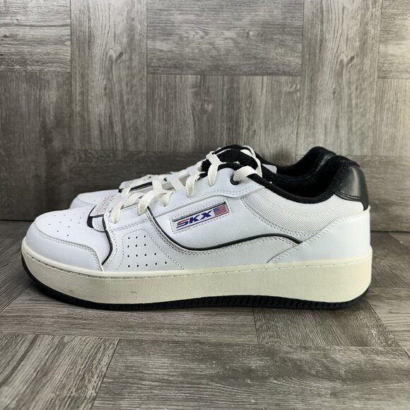 Skechers Sport Court 2.0 Men\'s size 13 White Black Casual Leather Shoes main image 5